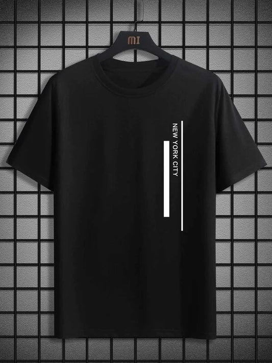 Black Casual Collar Short Sleeve Fabric Letter…