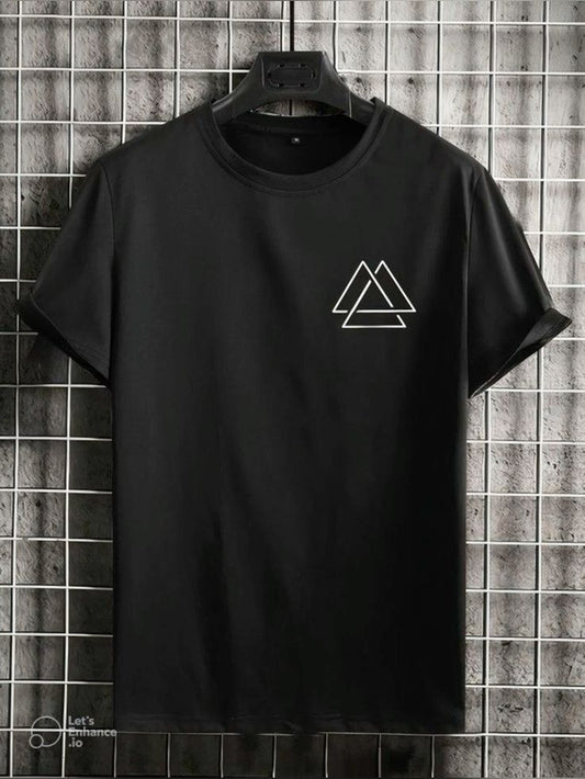 Black Triangle T-shirt _ Valen & Co