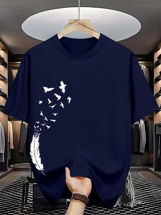 Fly into comfort with this Navy Blue T-Shirt…